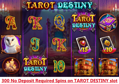 Tarot Destiny no deposit bonus at SlotsRoom and friends