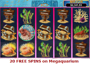 Free spins on Megaquarium