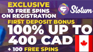 Slotum Casino Canada free spins