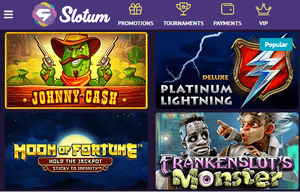Slotum online casino games