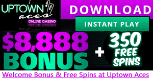 Uptown Aces online casino, free spins bonus